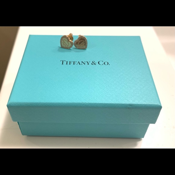 Tiffany 18k rose gold and diamonds RTT earrings - Picture 4 of 5